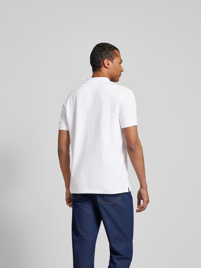 MAISON KITSUNE Poloshirt mit Motiv-Applikation Weiss 2