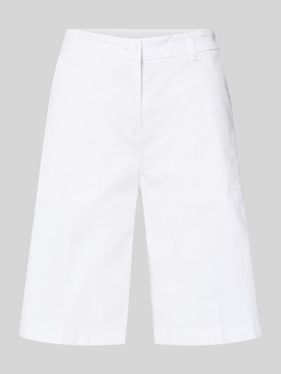CAMBIO Regular Fit Bermudas aus Baumwoll-Mix Modell 'STELLA' Weiss 2