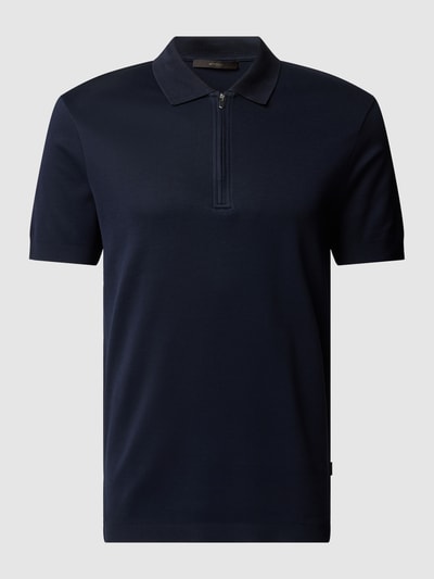 Windsor Koszulka polo o kroju regular fit z detalem z logo Granatowy 2