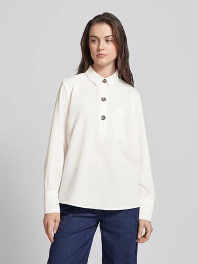 FREE/QUENT Blouse met borstzak, model 'Flynn' Offwhite - 4