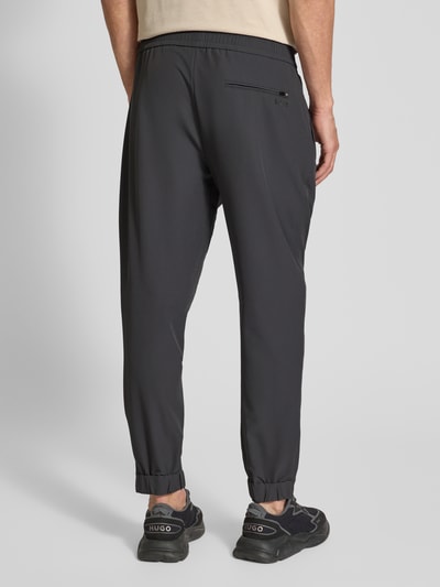 BOSS Green Relaxed Fit Stoffhose mit elastischem Bund Modell 'T_Flex' Dunkelgrau 5