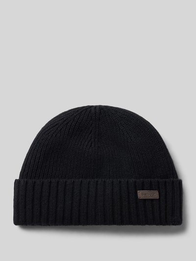 Barbour Beanie mit Logo-Patch Black 1