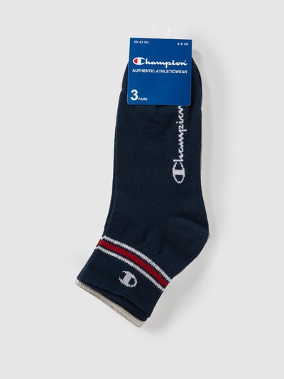 CHAMPION Socken mit Label-Print im 3er-Pack Dunkelblau 3