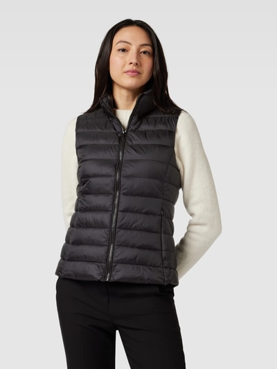 Montego Zwarte bodywarmer met opstaande kraag Zwart - 4