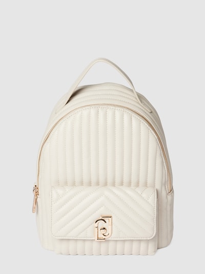 Liu Jo White Rucksack mit Label-Applikation Offwhite 2