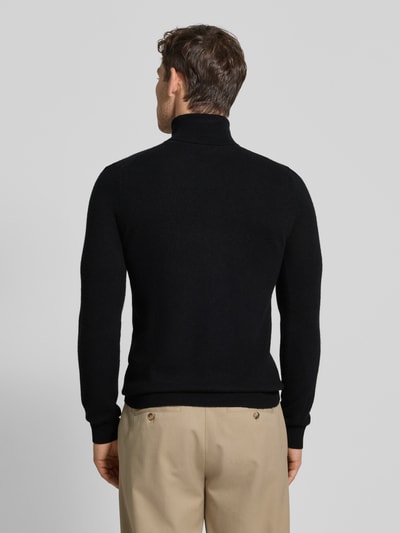 MCNEAL Regular fit coltrui van wolmix met kasjmier Zwart - 5