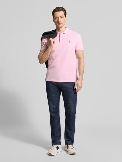 Polo Ralph Lauren Costum Slim Fit Poloshirt aus Baumwoll-Mix Rosa 1