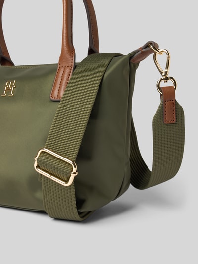 Tommy Hilfiger Umhängetasche mit echtem Leder-Besatz Modell 'POPETTE' Lind 3