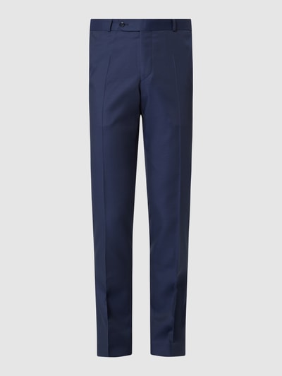 Wilvorst Slim fit pantalon van wolmix  Marineblauw - 2