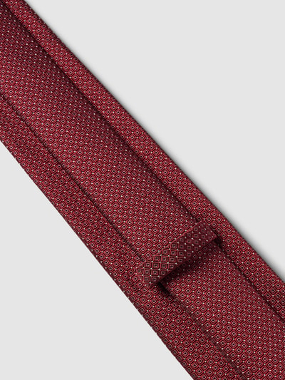 BOSS Slim Fit Krawatte mit Allover-Muster (7,5 cm) Bordeaux 3