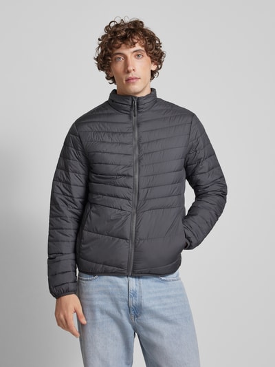 Jack & Jones Gewatteerd jack met opstaande kraag, model 'STATE' Antraciet - 4