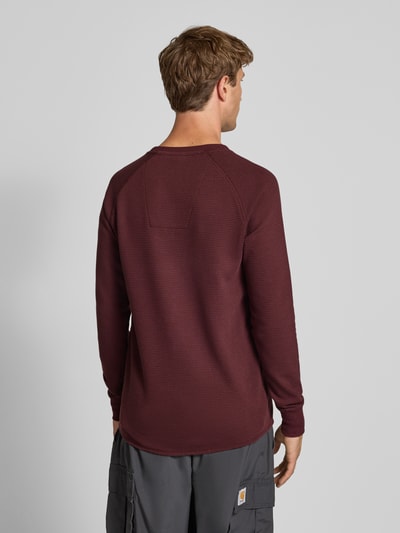 G-Star Raw Regular Fit Longsleeve in Strick-Optik Modell 'Jirgi' Bordeaux 5