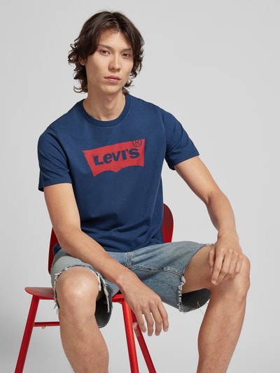 Levi's® T-Shirt mit Label-Print Dunkelblau 2