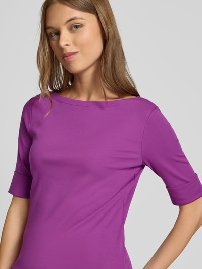 Lauren Ralph Lauren T-Shirt mit Rundhalsausschnitt Modell 'JUDY' Lila 3