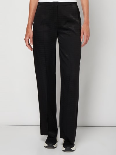 Karl Lagerfeld Marlenehose mit Webmuster Black 4