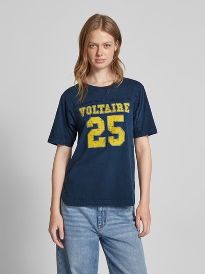 Zadig & Voltaire T-Shirt mit Label-Print Marine 4