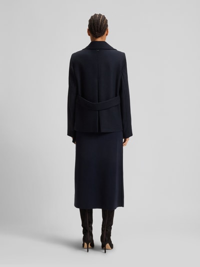 BOSS Kurtka o kroju regular fit z mieszanki wełny Granatowy 5