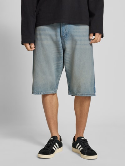 Jack & Jones Extra baggy fit korte jeans in 5-pocketmodel, model 'RON' Lichtblauw - 4