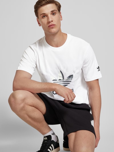 adidas Originals T-Shirt mit Label-Print Weiss 3