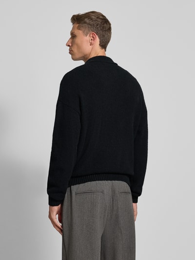 Drykorn Gebreide pullover met polokraag Zwart - 5