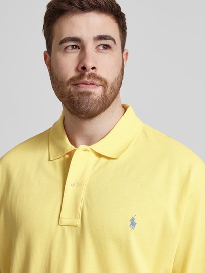 Polo Ralph Lauren Big & Tall Koszulka polo PLUS SIZE z wyhaftowanym logo Żółty 3