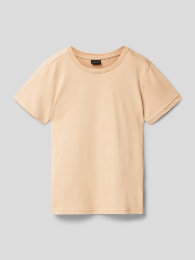 Kabooki T-shirt met ronde hals, model 'THEODOR' Beige - 1