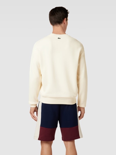 Lacoste Sweatshirt mit Logo-Stitching Offwhite 5