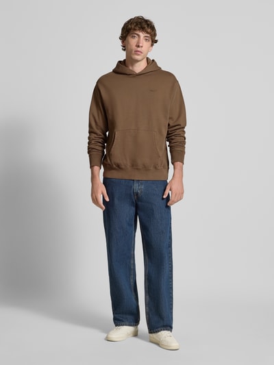 Levi's® Hoodie mit Label-Stitching Modell 'THE AUTHENTIC HOODIE' Khaki 1