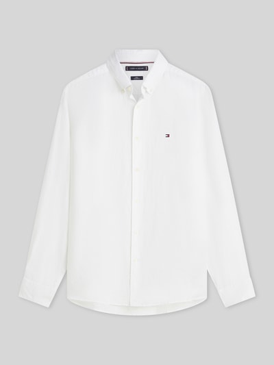 Tommy Hilfiger Regular Fit Freizeithemd aus reinem Leinen Weiss 2