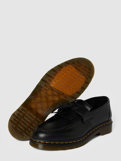 Dr. Martens Tassel loafer van leer met kwastje, model 'Adrian' Zwart - 4