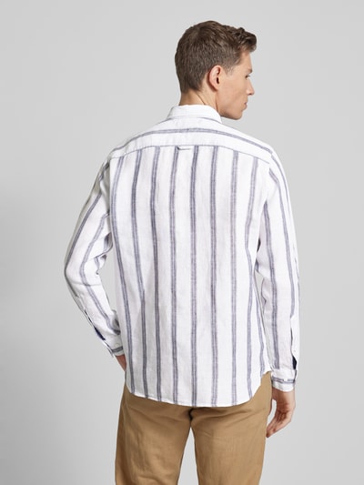 Tommy Hilfiger Regular fit vrijetijdsoverhemd met streepmotief Offwhite - 5