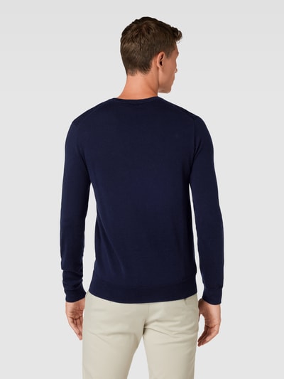 Polo Ralph Lauren Strickpullover mit Label-Stitching Marine Melange 5