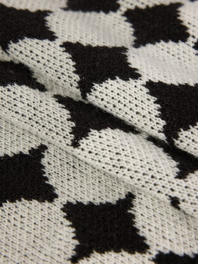 Codello Sjaal met wol, model 'Intarsien' Middengrijs - 2