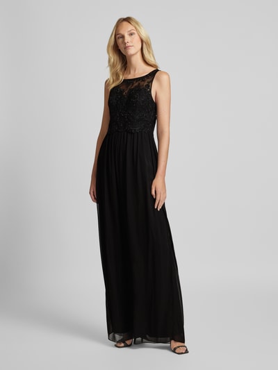 Laona Jumpsuit mit floralem Spitzenbesatz Black 1