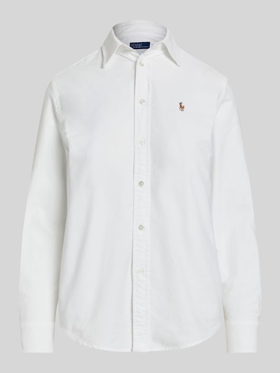 Polo Ralph Lauren Regular Fit Hemdbluse aus reiner Baumwolle Weiss 2
