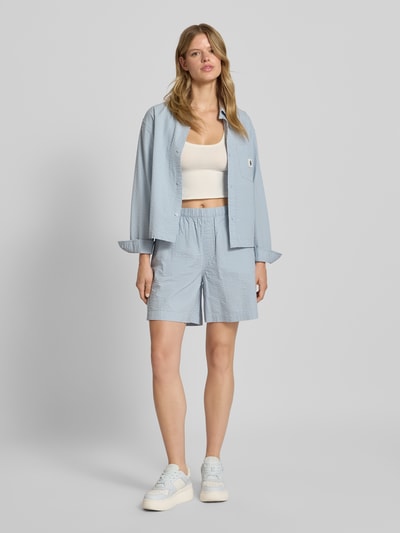 Carhartt Work In Progress Szorty z elastycznym pasem model ‘Toland’ Jasnoniebieski 1