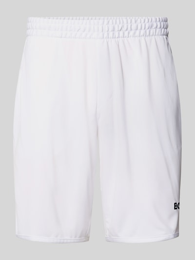 Produktfoto, Relaxed Fit Sport-Shorts mit Logo-Print Modell 'SH_TOC SPIN 9 INCH' von BOSS Green, Optik: Unifarben, Tunnelzug, elastischer Beinabschluss, seitliche Eingrifftaschen.