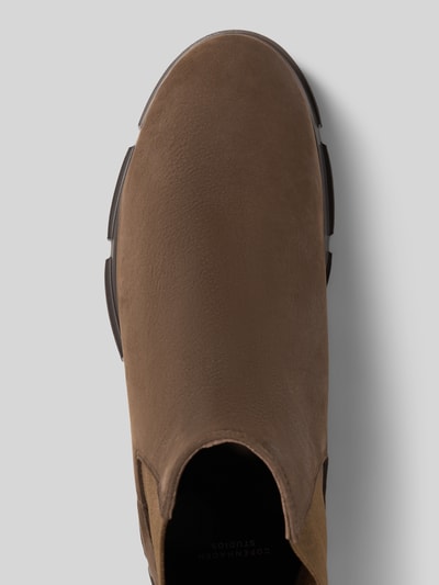 Copenhagen Boots met elastische inzetten, model 'CPH570M' Donkerbruin - 3