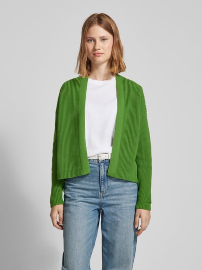 Armedangels Cardigan met extra brede schouders, model 'VALENTINAA' Grasgroen - 4