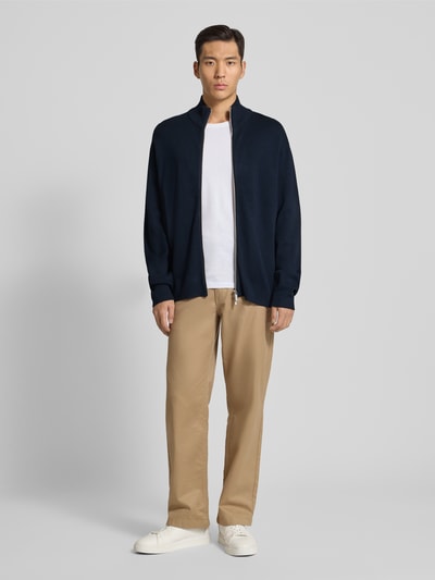 SELECTED HOMME Relaxed Fit Strickjacke aus Viskose-Mix Modell 'TELLER' Dunkelblau 1