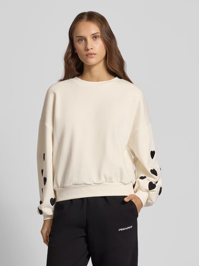 Only Regular fit sweatshirt van katoenmix, model 'MACY' Offwhite - 4