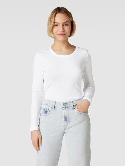 Esprit Longsleeve mit Rundhalsausschnitt Weiß 4