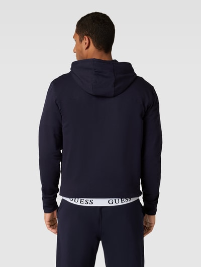 GUESS Sweatjacke mit Label-Print Marine 5