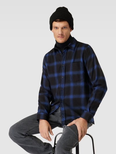 Armedangels Freizeithemd mit Tartan-Muster Modell 'KAALMO' Black 3