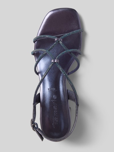 Tamaris Sandalette mit Strasssteinbesatz Hellblau 3