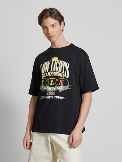 Low Lights Studios T-Shirt mit Label-Print Modell 'CHAMPIONSHIP' Black 4