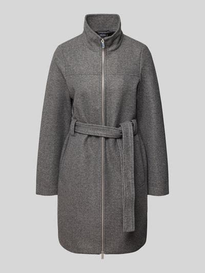 VERO MODA Regular Fit Mantel mit Taillengürtel Mittelgrau 1