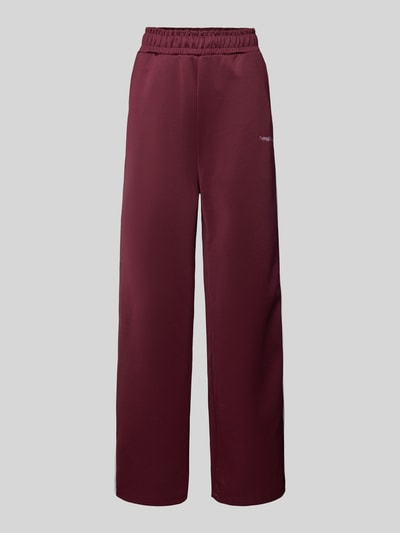 TheJoggConcept Wide Leg Sweatpants mit Label-Schriftzug Modell 'SIMA' Bordeaux 2