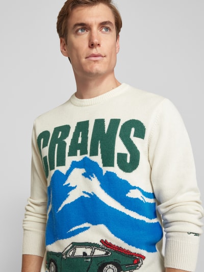 MC2 Saint Barth Strickpullover aus Woll-Mix Modell 'CRANS MONT' Offwhite 3