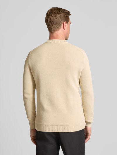 SELECTED HOMME Regular fit gebreide pullover van puur katoen, model 'DANE' Offwhite - 5
